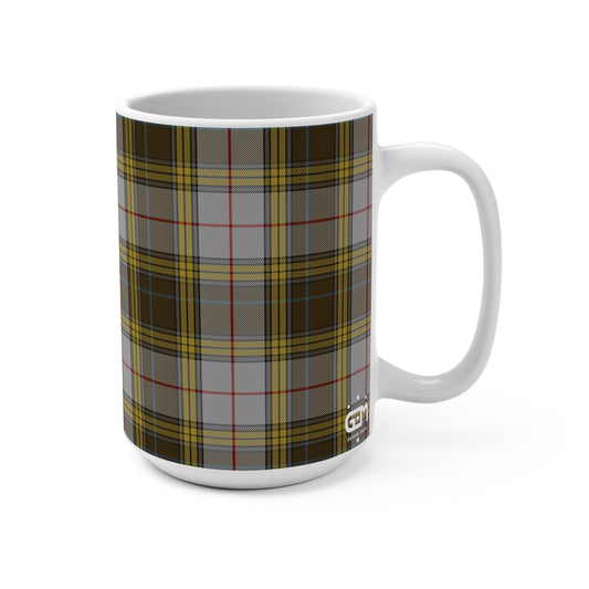 Scottish Tartan Mug 15oz, Buchanan Dress Tartan