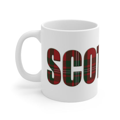 Scotland Tartan Mug - MacGregor, Coffee Cup, Tea Cup, Scotland, White