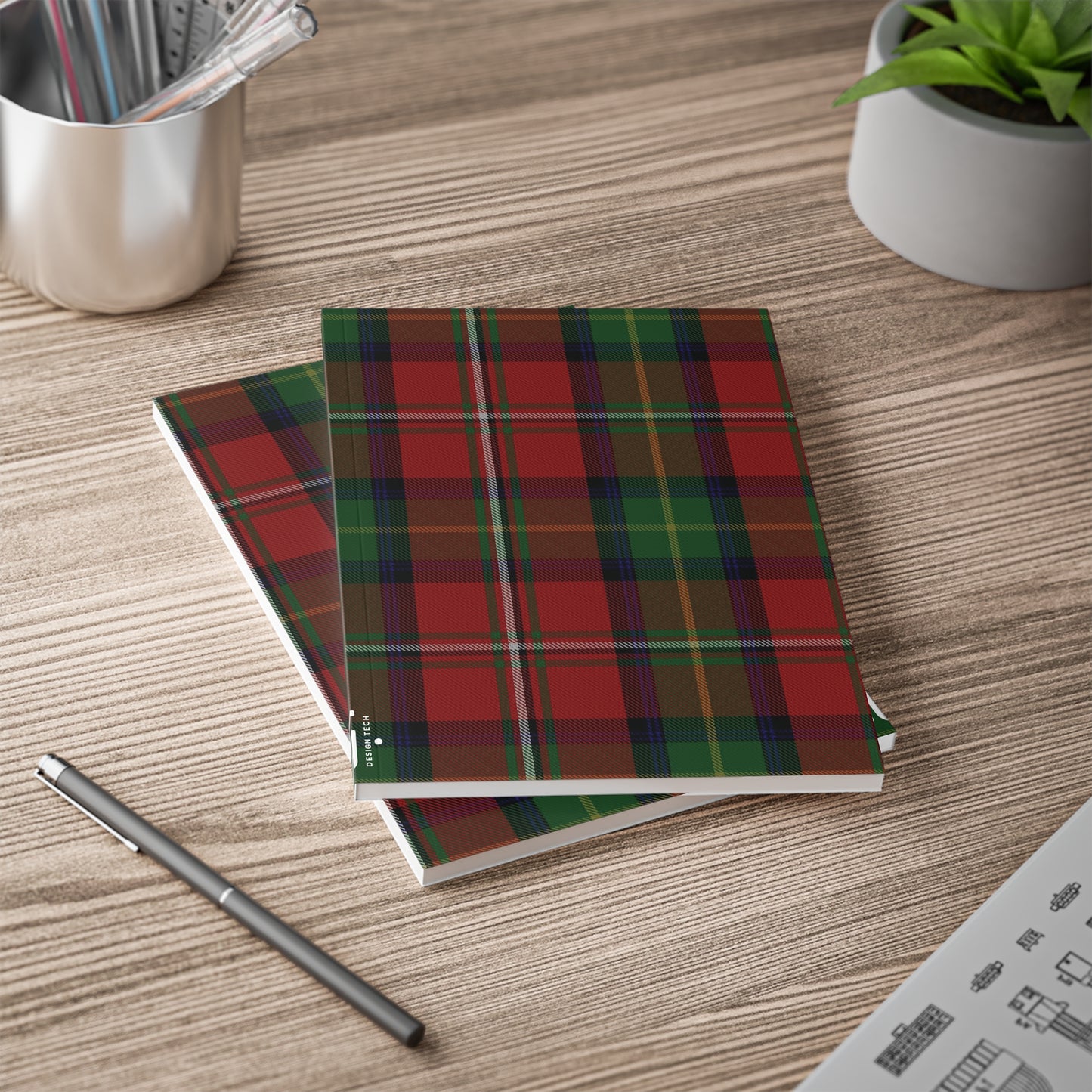 Scottish Tartan Softcover A5 Notebook - Boyd