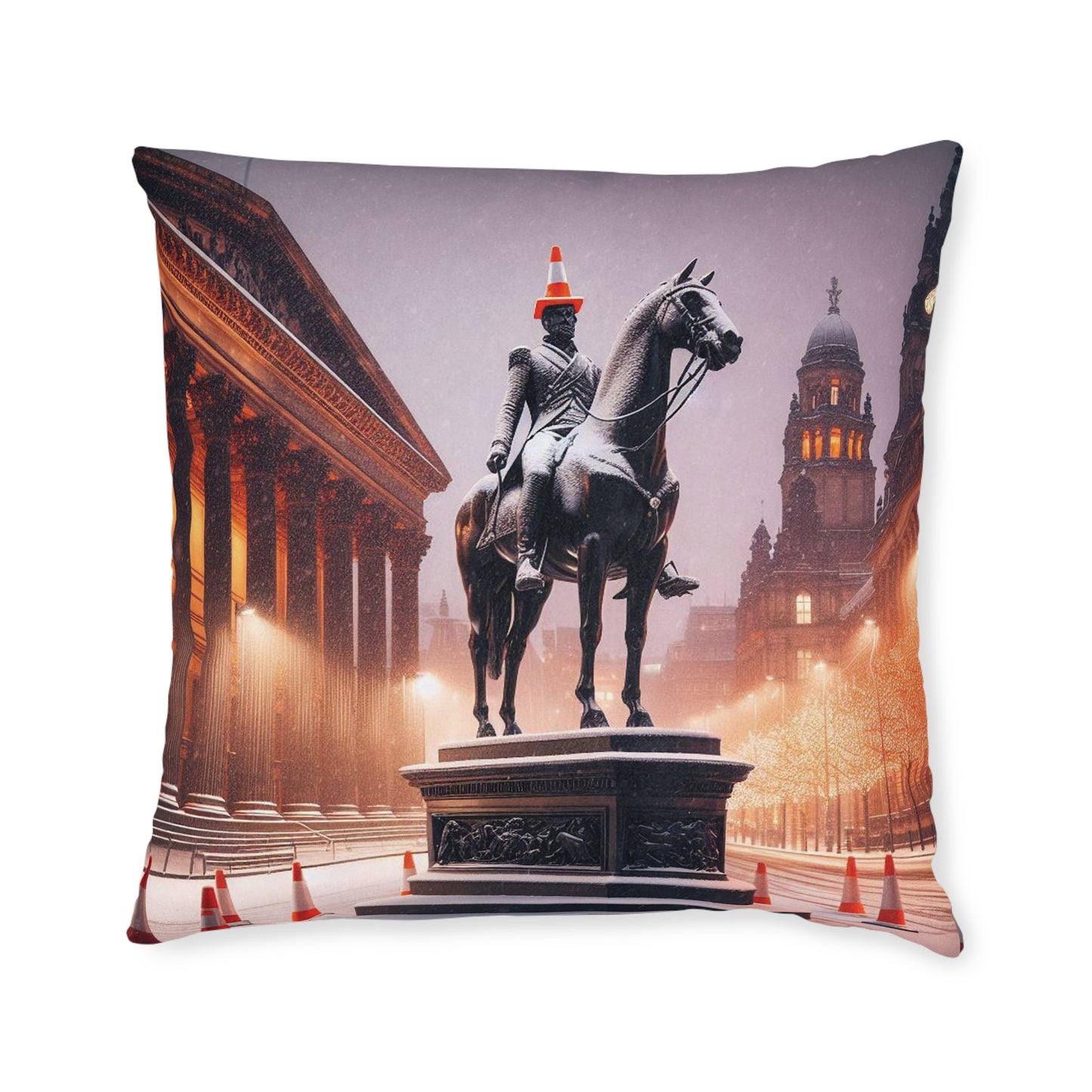 Glasgow Duke of Wellington Square Cushion, Various Sizes