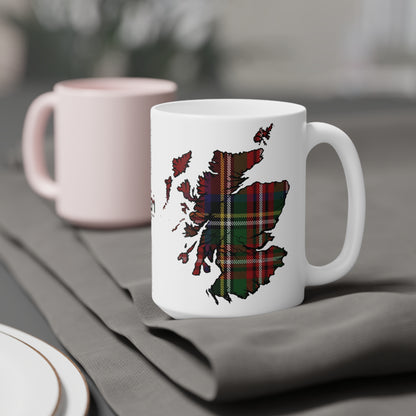 Tasse de carte de tartan d’Écosse – Stewart Royal Tartan, différentes tailles 