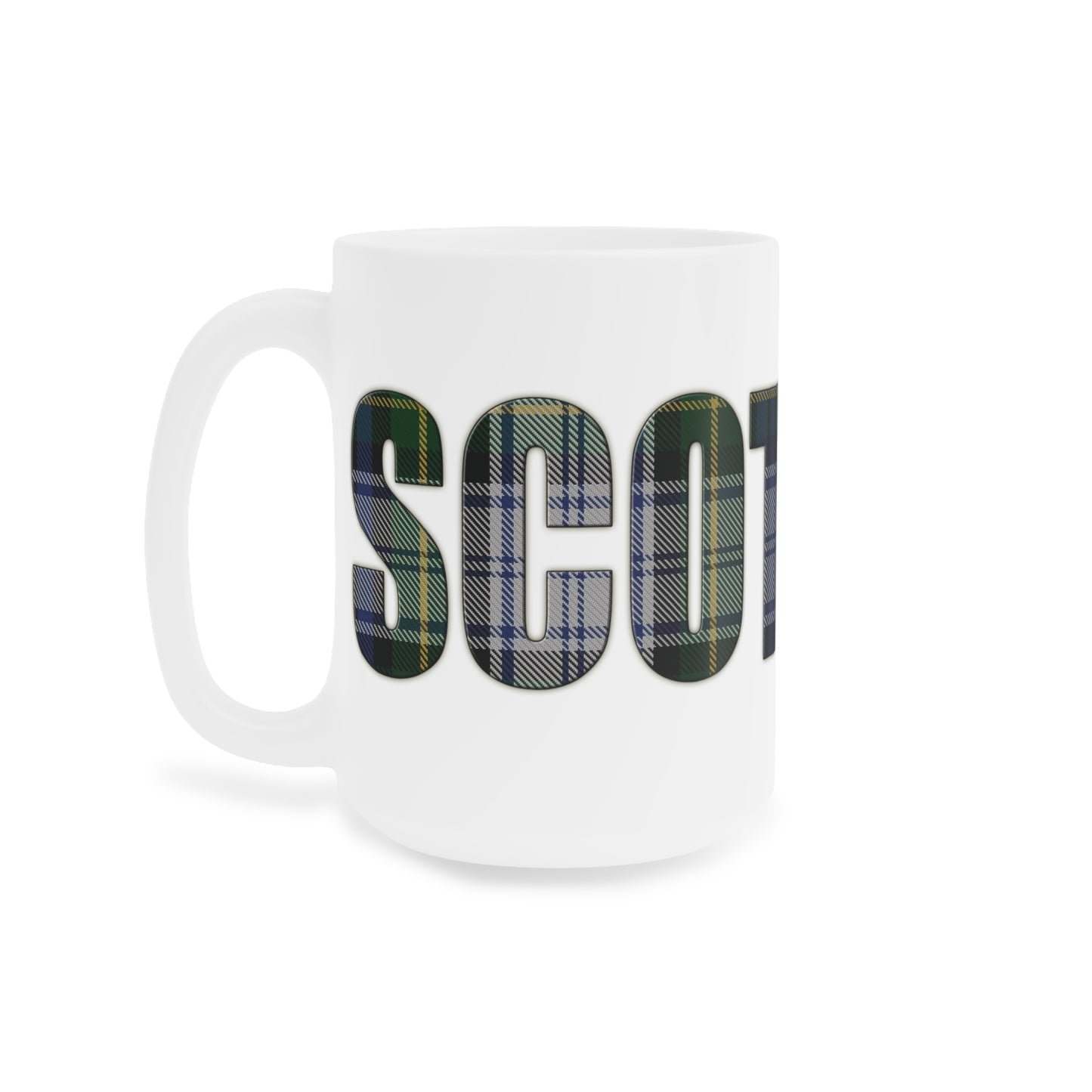 Scotland Tartan Mug - Gordon Dress Tartan, Various Sizes