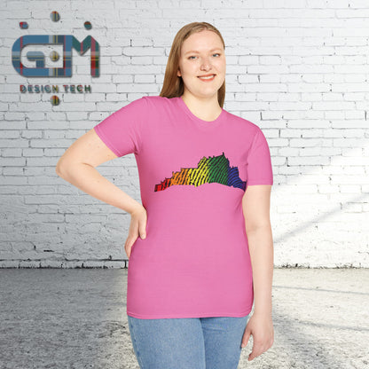 Edinburgh Castle Pride Fingerprint Art Unisex T-Shirt