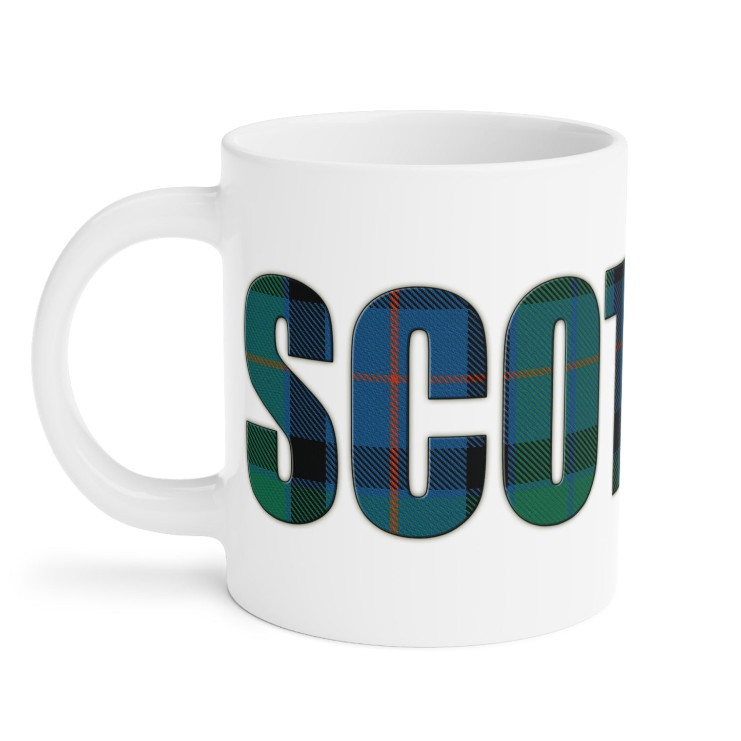 Scotland Tartan Mug - Flower of Scotland Tartan, Various Sizes