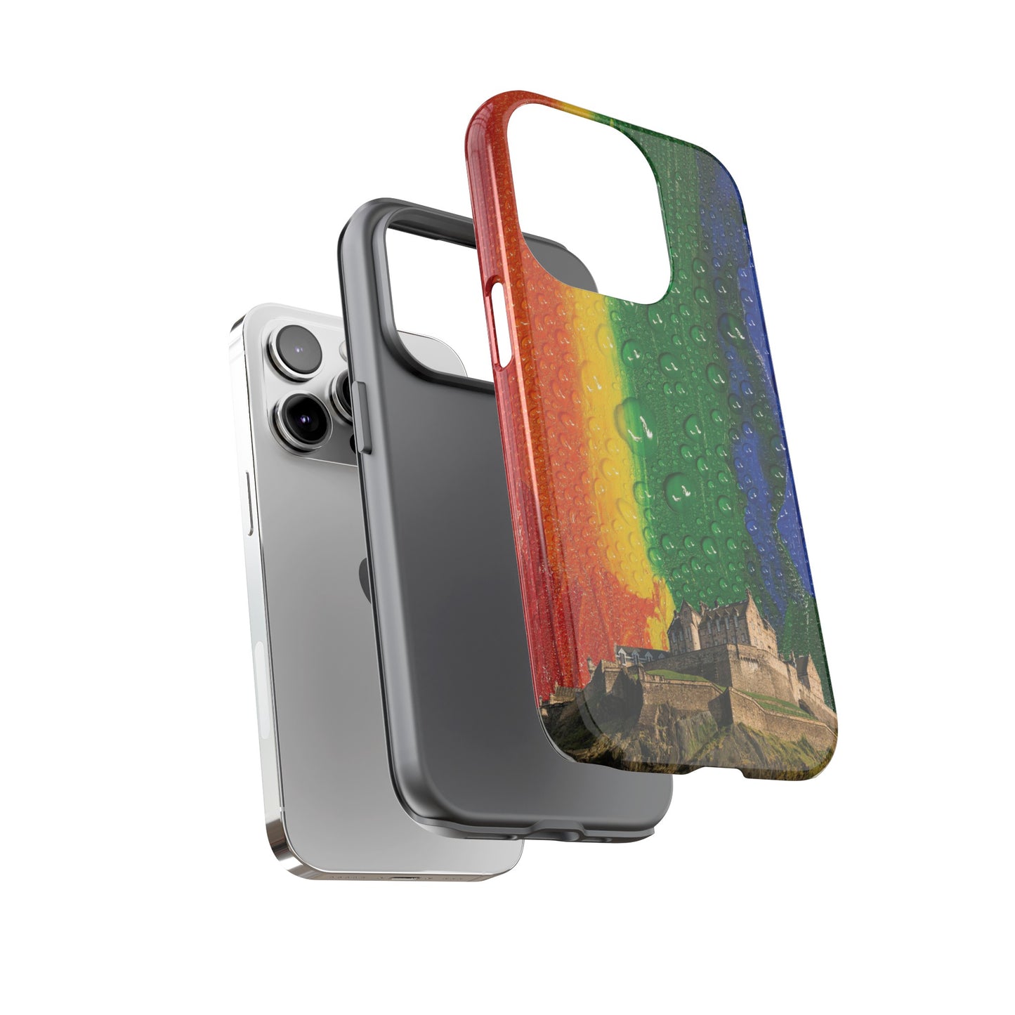 Edinburgh Castle Pride Phone Case - Rain, Various