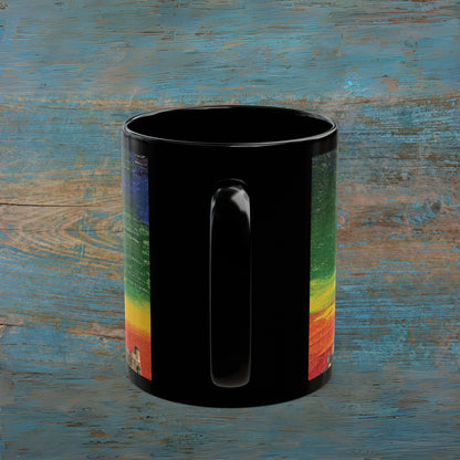 Edinburgh Castle Pride Rain Sky Photo Mug, Black