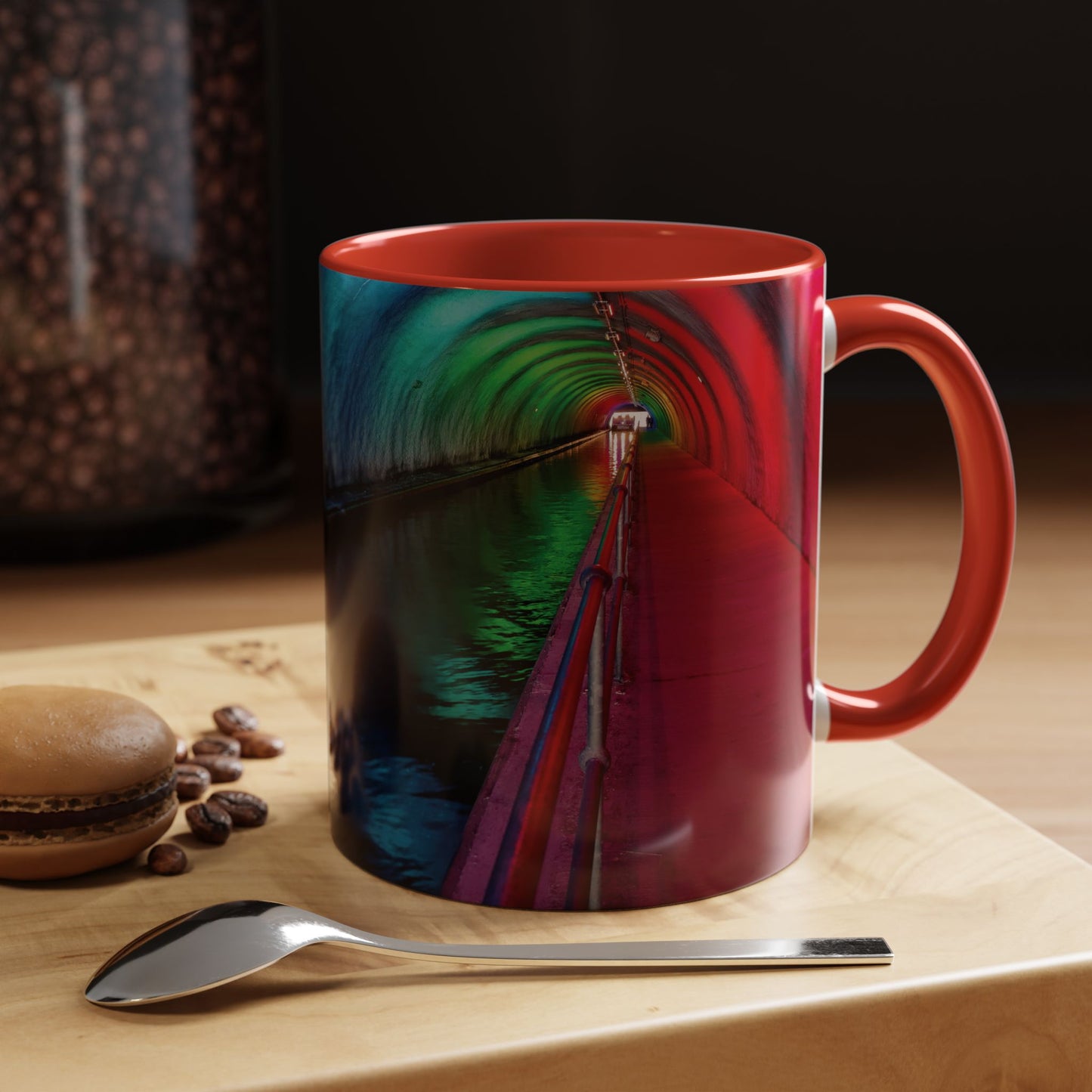 Tasses décoratives Écosse en gros plan - Scènes variées (rouge)