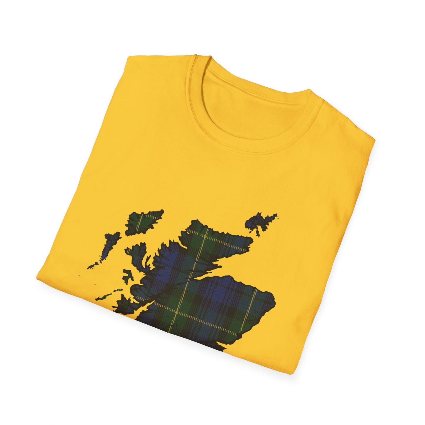 Tartan Ecosse Carte Softstyle T-Shirt Unisexe - Gordon Tartan Tee 