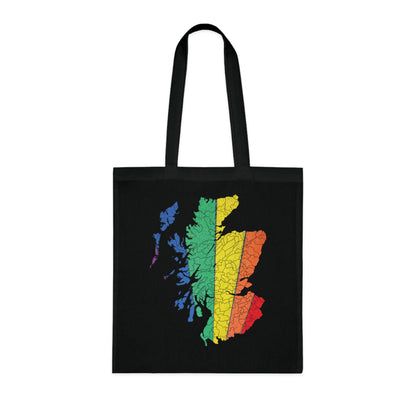 Scotland Pride Road Clan Map Cotton Tote Bag