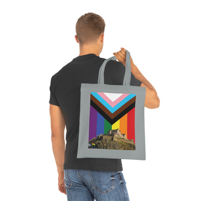 Edinburgh Castle Pride Progress Sky Cotton Tote Bag