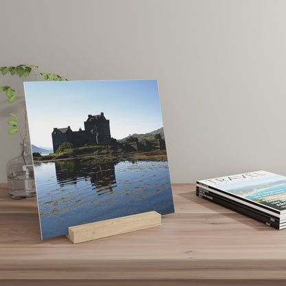 Photo Collection Gallery Stand Eilean Donan Castle, Oak Picture Stand, Scotland Art, Scenery, Landmarks, Various Sizes