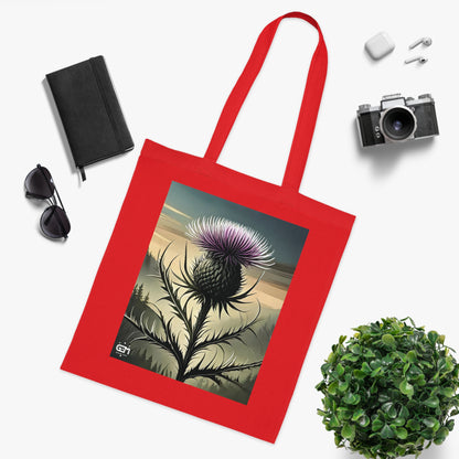 Scottish Nature Coloured Cotton Tote Bag