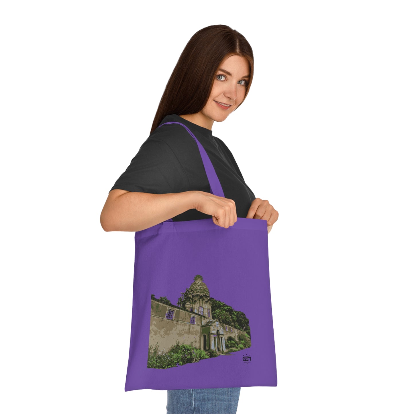 Dunmore Pineapple Art Cotton Tote Bag, Scotland