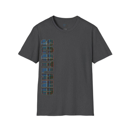 Scotland Lettering Anderson Old Tartan Softstyle T-Shirt, Unisex Tee, Various Colours