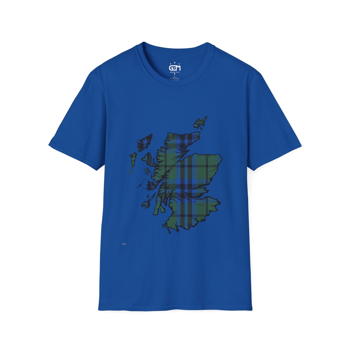 Scotland Tartan Map Softstyle Unisex T-Shirt - Keith Tartan Tee