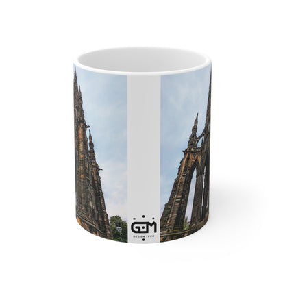 Scott Monument Photo Mug, Coffee Cup, Tea Cup, Scotland, White