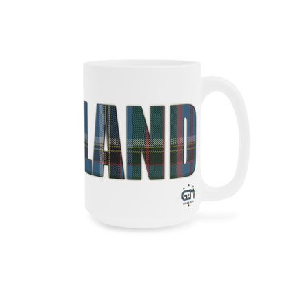 Scotland Tartan Mug - Anderson Old Tartan, Various Sizes