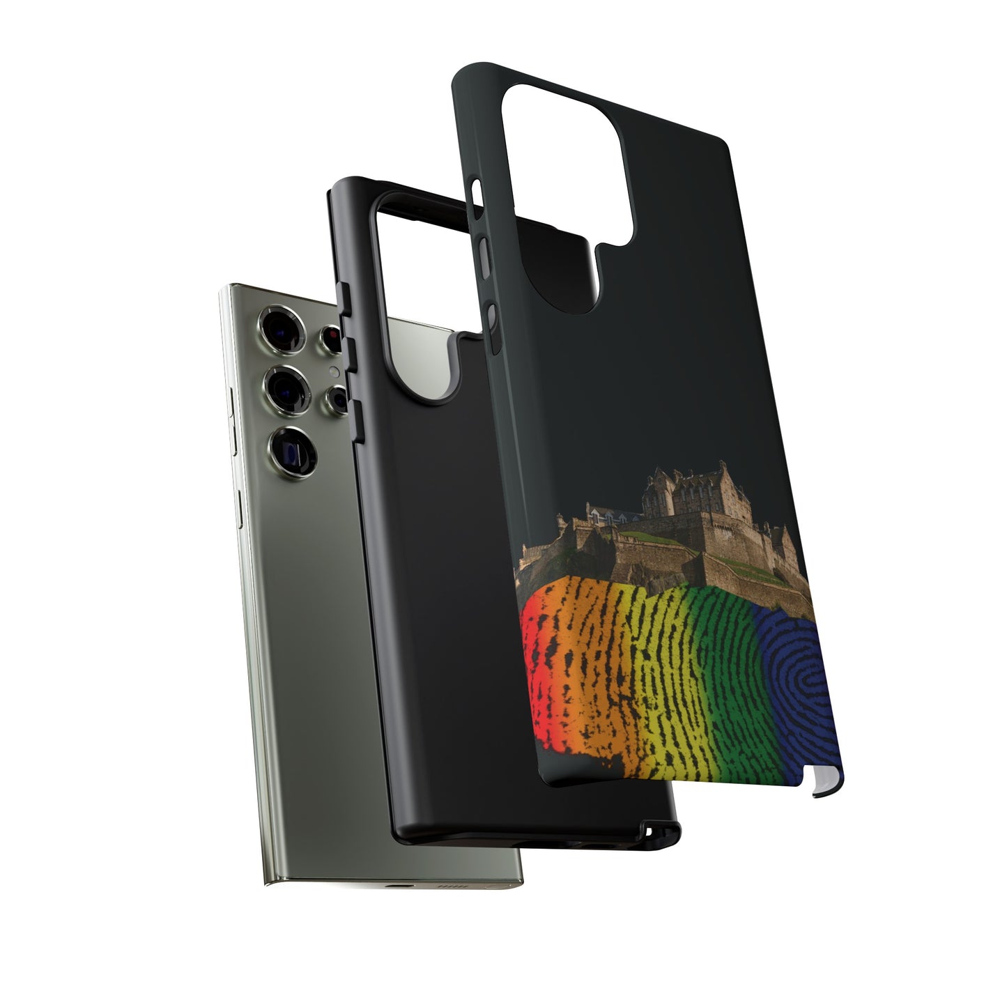 Edinburgh Castle Pride Rockface Phone Case - Fingerprint, Various