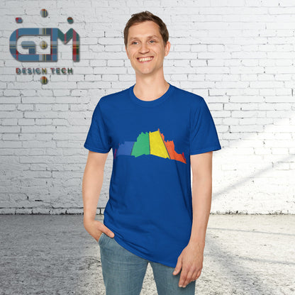 Edinburgh Castle Pride Road Art Unisex T-Shirt