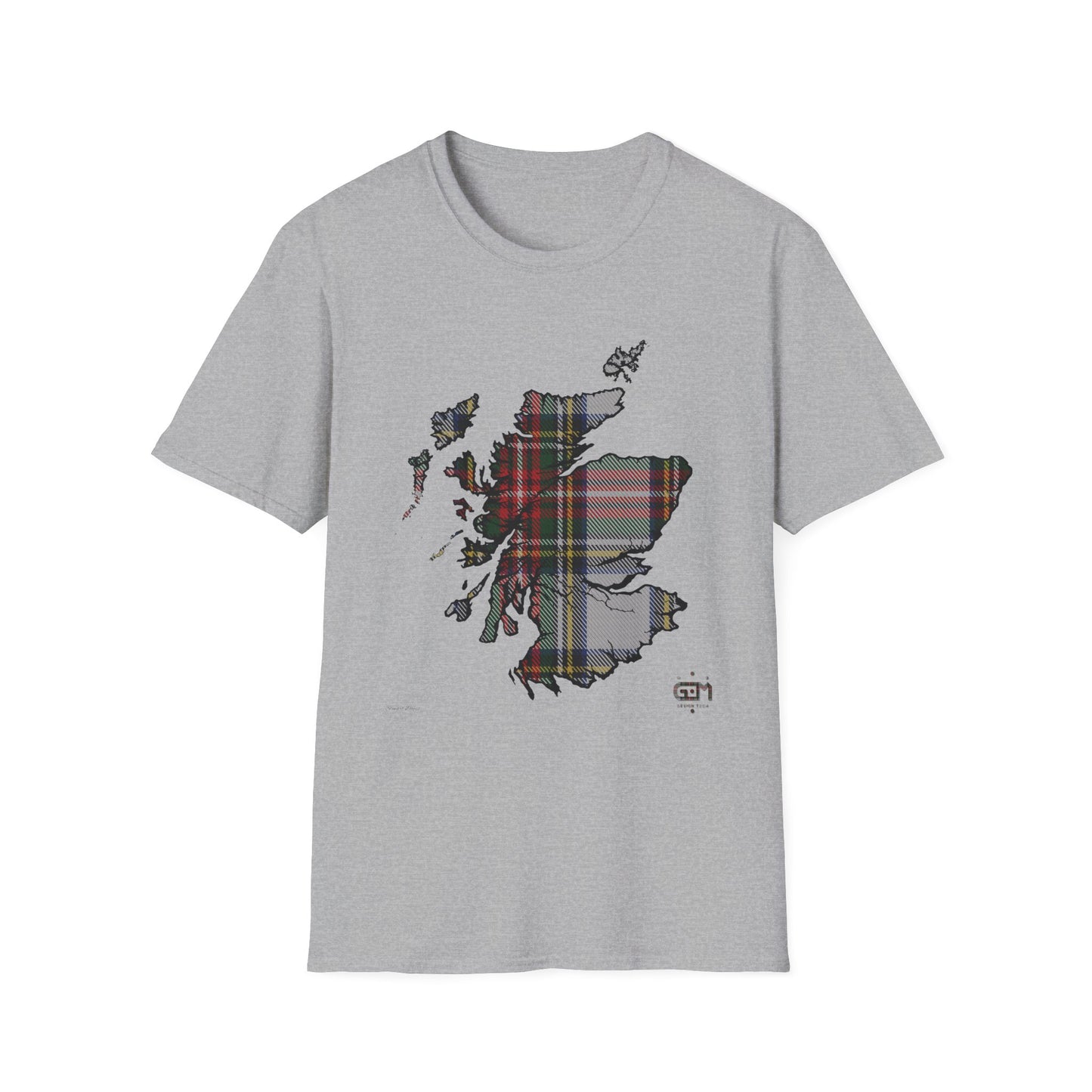 Tartan Ecosse Carte Softstyle T-Shirt Unisexe - Stewart Dress Tartan Tee 