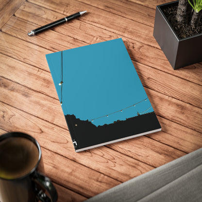 Scotland Art A5 Softcover Notebook - Silhouettes