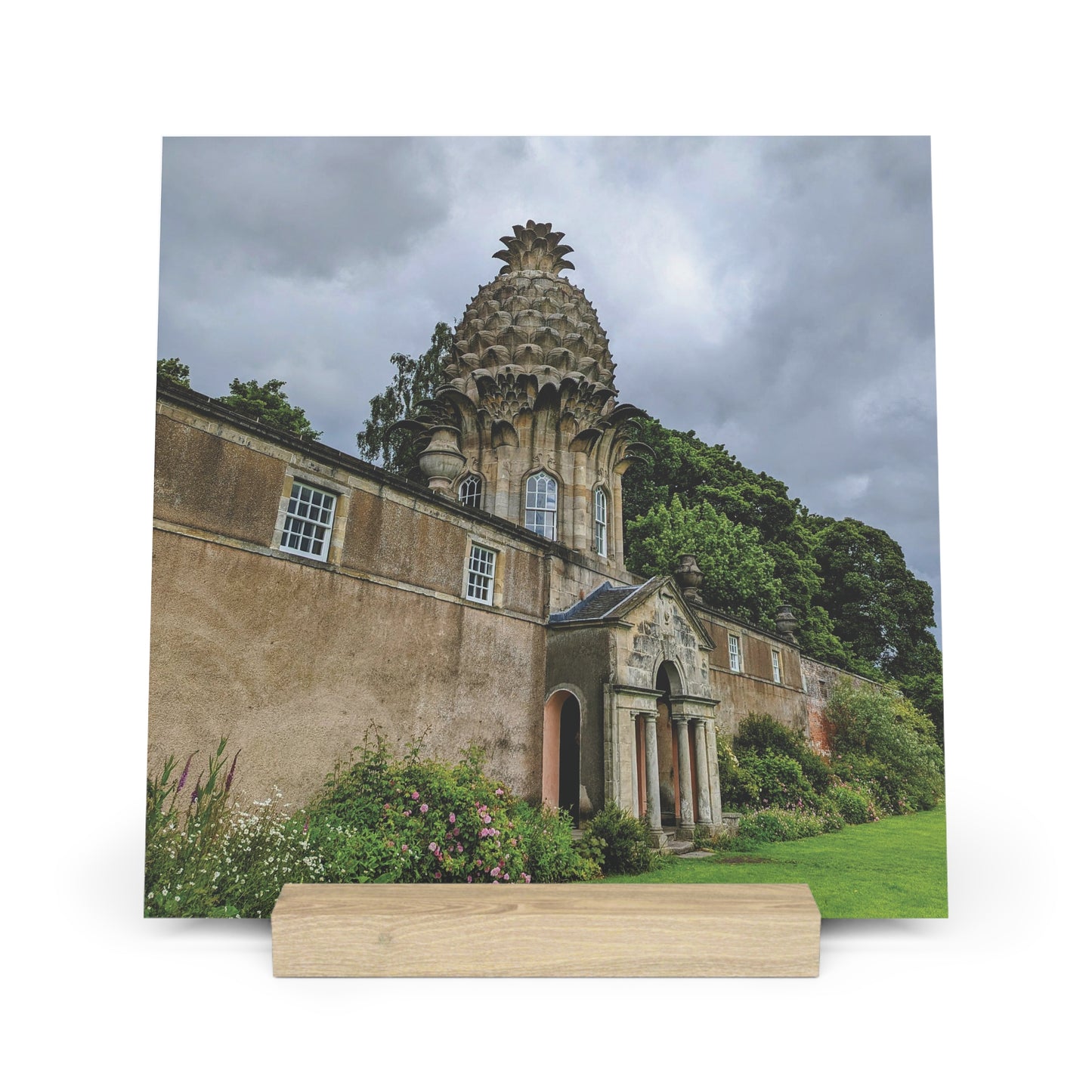 Photo Collection Gallery Stand Dunmore Pineapple, Oak Picture Stand, Scotland Art, Paysage, Points de repère, Différentes tailles 