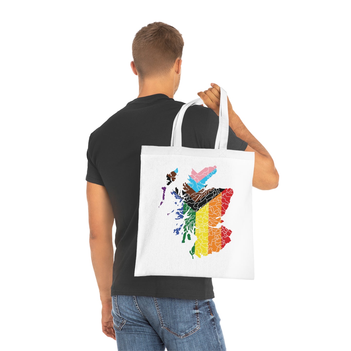 Scotland Pride Progress Clan Map Cotton Tote Bag