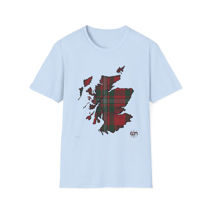 Tartan Ecosse Carte Softstyle T-Shirt Unisexe - MacGregor Tartan Tee