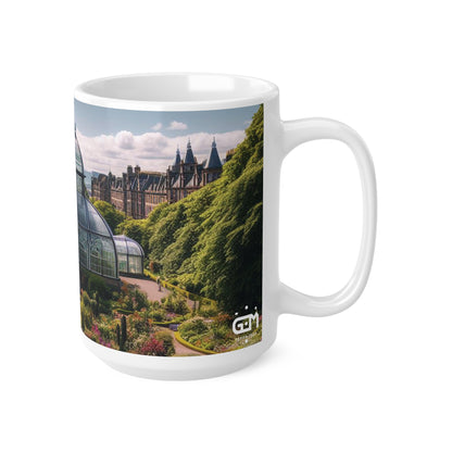 Botanic Gardens Glasgow Mug, Coffee Cup, Tea Cup, Scotland, White