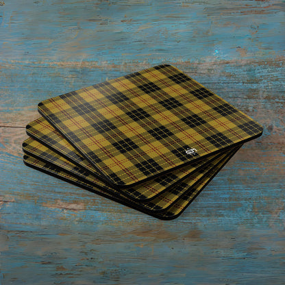 Scottish Tartan Cork Coaster Set (M/Mc/Mac)
