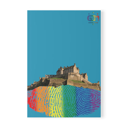 Edinburgh Castle Pride Fingerprint Rockface Softcover Notebook, A5