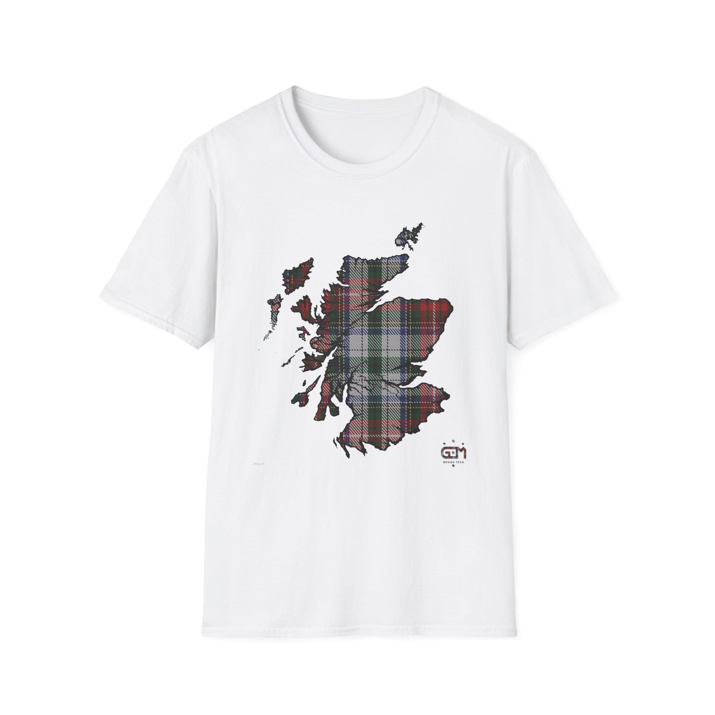 Tartan Ecosse Carte Softstyle T-Shirt Unisexe - Stewart Tartan Tee 