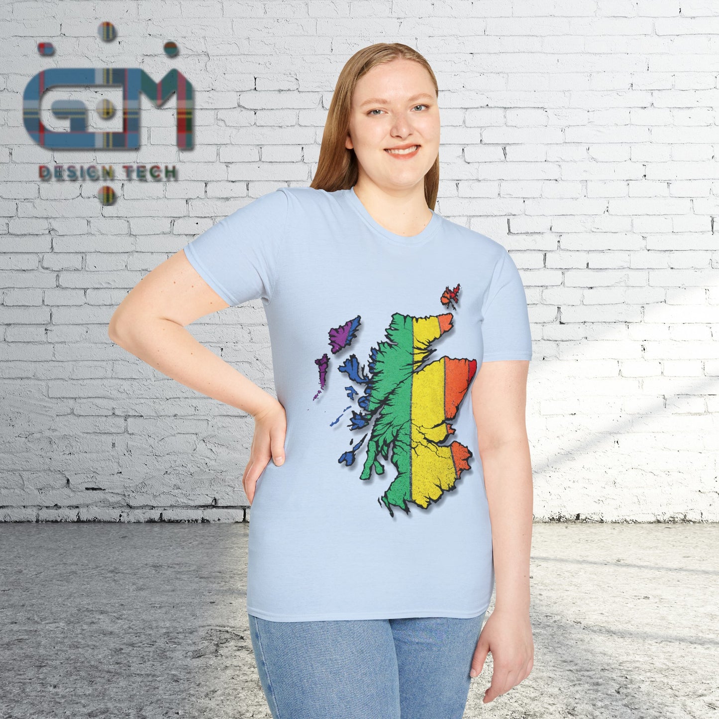 Scotland Is Proud Road Map Unisex T-Shirt, Various Colours