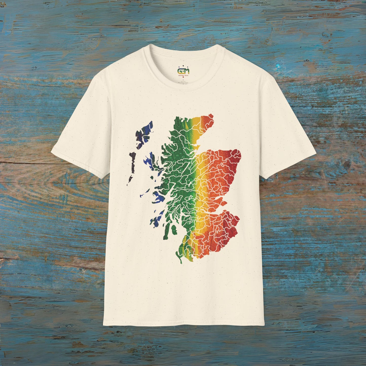 Pride Rain Clan Regions Scotland Map Unisex T-Shirt, Various Colours