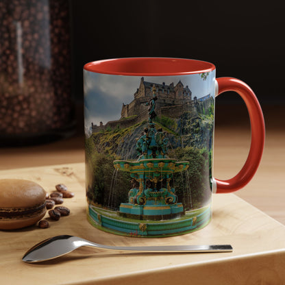 Tasses décoratives Écosse en gros plan - Scènes variées (rouge)