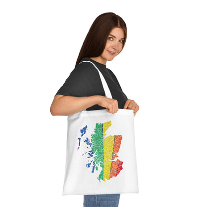 Scotland Pride Road Clan Map Cotton Tote Bag