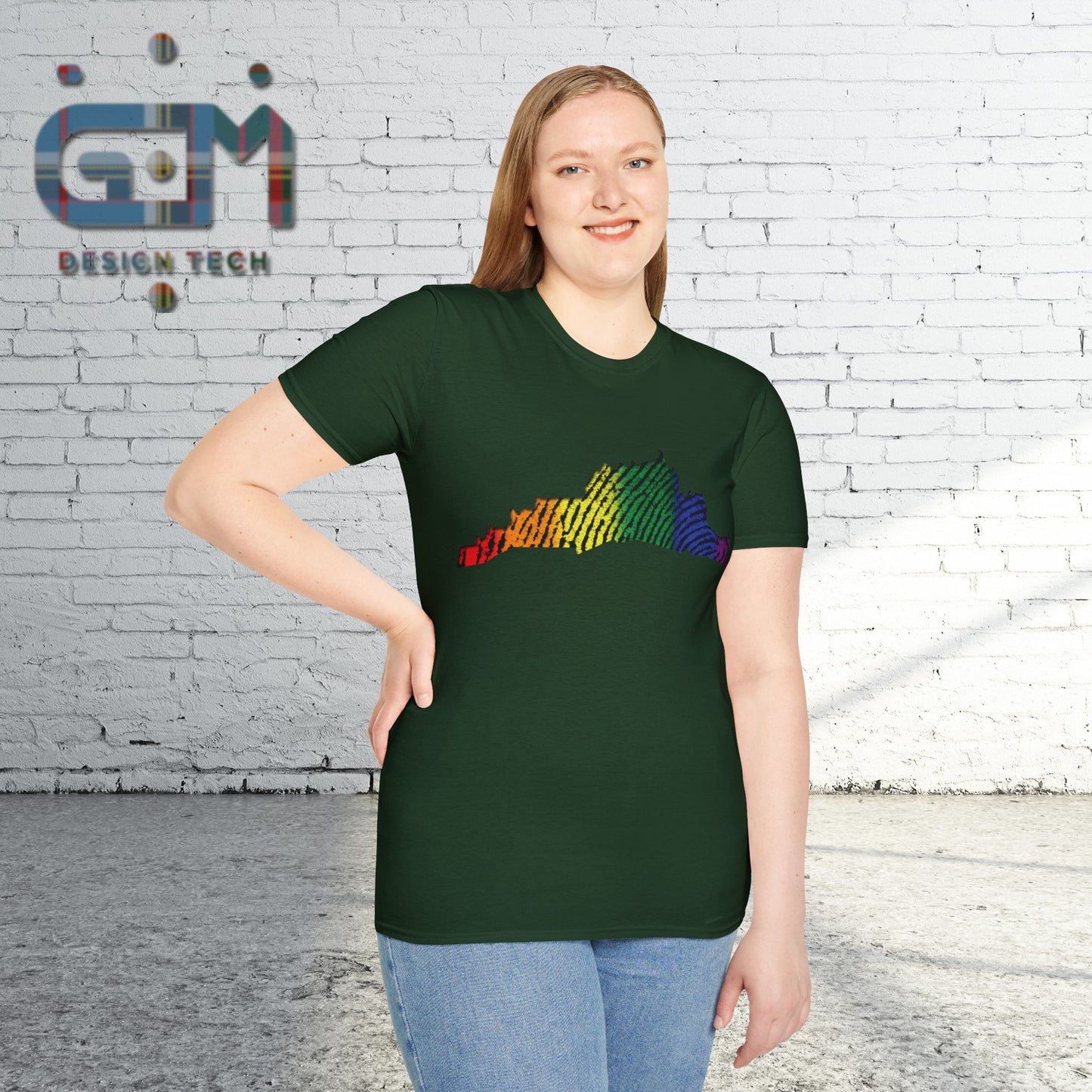 Edinburgh Castle Pride Fingerprint Art Unisex T-Shirt