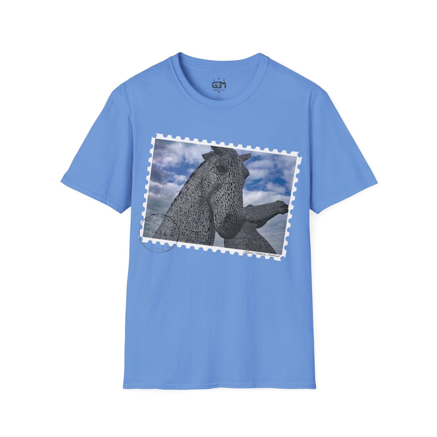 Postcard Kelpies Photo Softstyle T-Shirt, Unisex Tee, Scotland Shirt, Various Colours