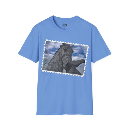 Postcard Kelpies Photo Softstyle T-Shirt, Unisex Tee, Scotland Shirt, Various Colours