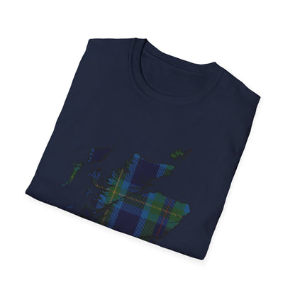 Tartan Ecosse Carte Softstyle T-Shirt Unisexe - Miller Tartan Tee 