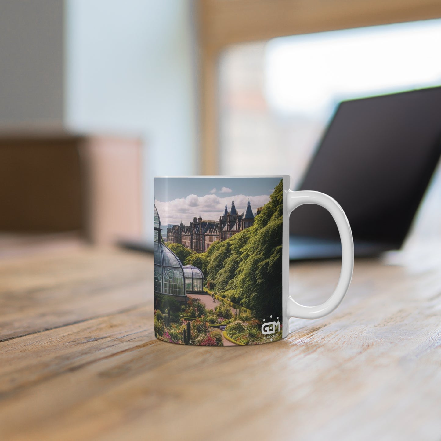 Botanic Gardens Glasgow Mug, Coffee Cup, Tea Cup, Scotland, White