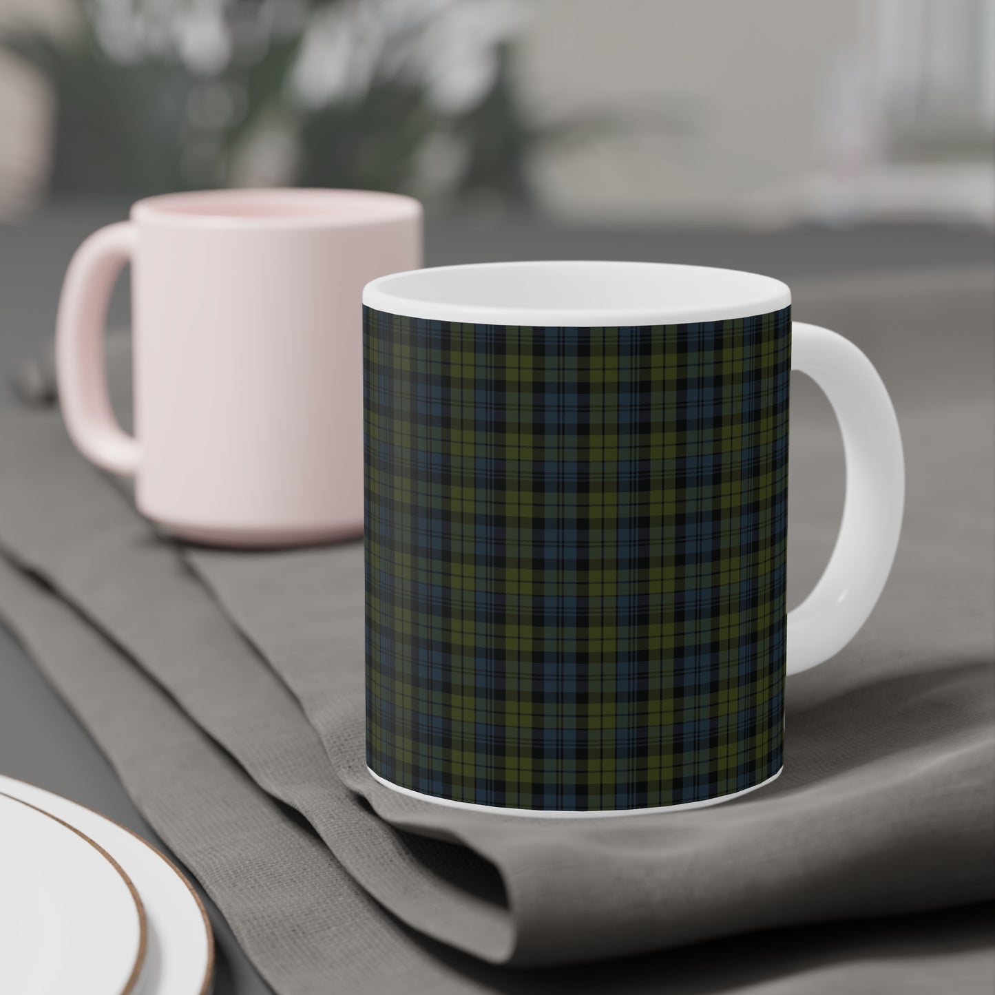 Tartan Mug - Campbell Tartan, Écossais, Différentes Tailles 