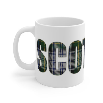 Scotland Tartan Mug - Gordon Dress Tartan, Various Sizes