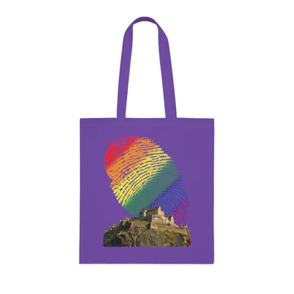 Edinburgh Castle Pride Fingerprint Sky Cotton Tote Bag