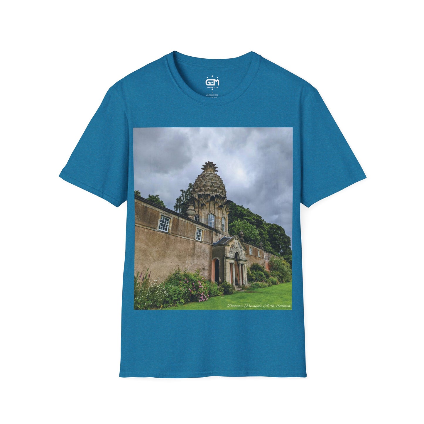 Dunmore Pineapple Photo Softstyle T-Shirt, Unisex Tee, Scotland Shirt, Scottish Landmark, Nature, Scenery, Various Colours