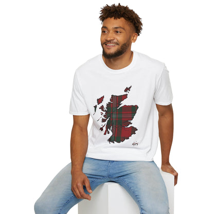 Tartan Ecosse Carte Softstyle T-Shirt Unisexe - MacGregor Tartan Tee