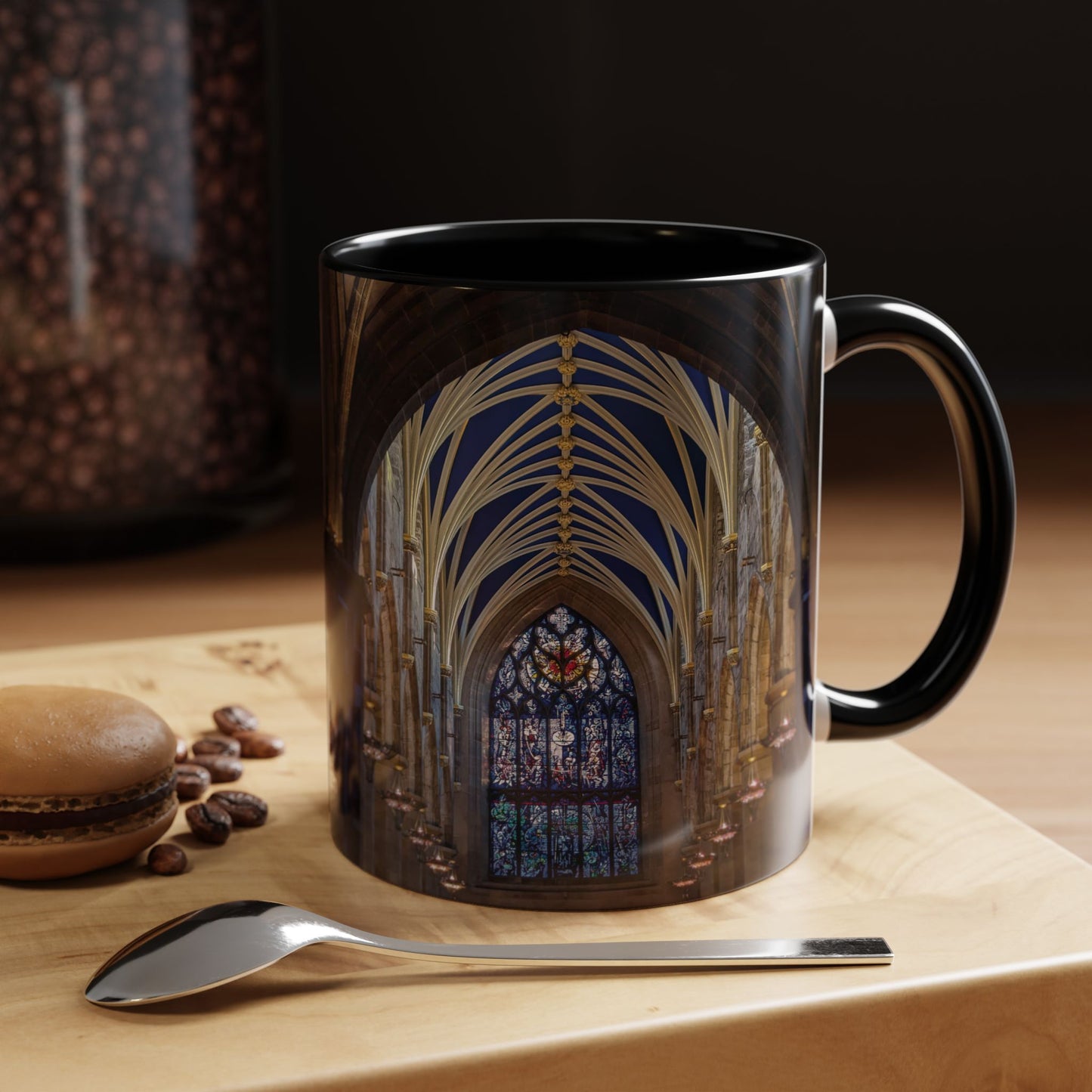 Tasses décoratives Écosse en gros plan - Scènes variées (noir)