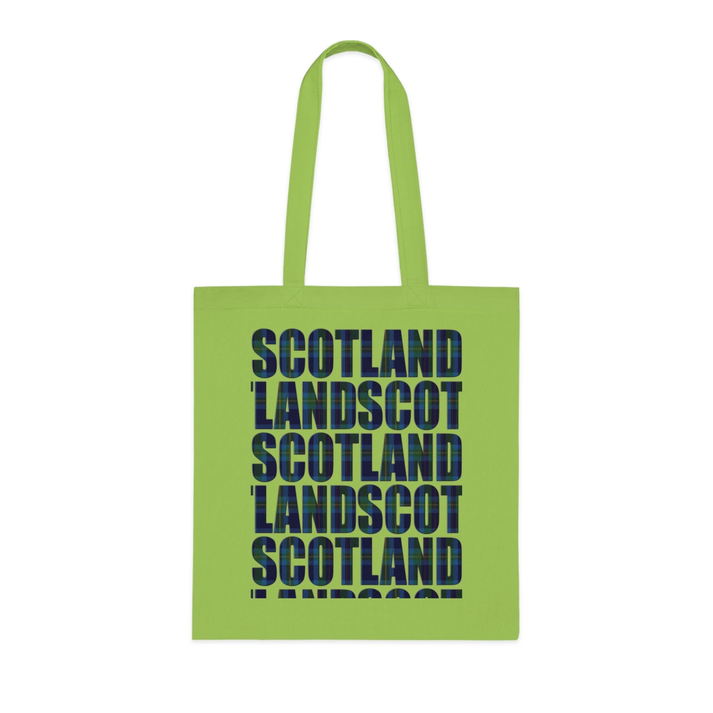 Reversible Scotland Tartan Map Cotton Tote Bag - Miller Tartan