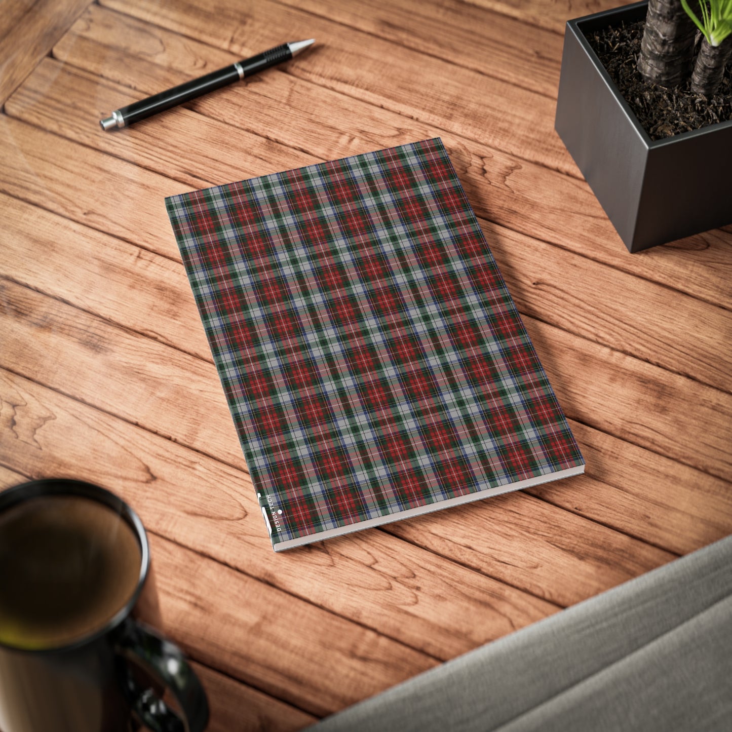 Scottish Tartan Softcover A5 Notebook - Stewart