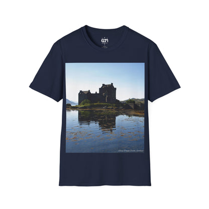 Eilean Donan Castle Photo Softstyle T-Shirt, Unisex Tee, Scotland Shirt, Scottish Landmark, Nature, Scenery, Various Colours